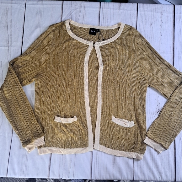 ASOS Shimmering  Cardigan Size 8 - Picture 1 of 13